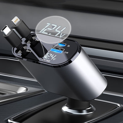 Retractable Car Charger | Fast Charger 